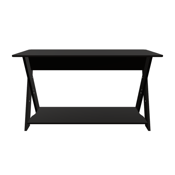 Sleek Modern Black Coffee Table 3D Model - 3D Model