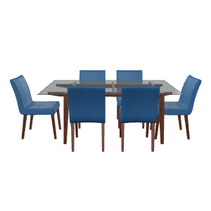 Stylish Dining Table Set 3D - 3D Model