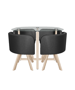 Modern Dining Table Set 3D - 3D Model