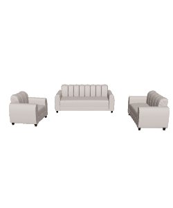 Contemporary Fabric Sofa Set 3D Model - 3D Model