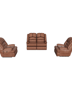 Contemporary Reclining Sofa Set 3D Model - 3D Model