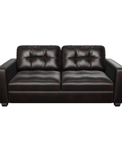 Stylish Modern Leather Sofa 3D Model 3D Model