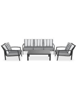 Contemporary Outdoor Seating Set 3D Model - 3D Model