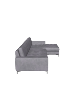 Contemporary Fabric Sectional Sofa 3D Model - 3D Model
