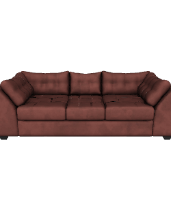 Stylish Modern Fabric Sofa 3D Model - Furniture 3D Model