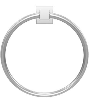 Modern Steel Towel Ring 3D - Household 3D Model