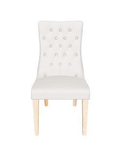 Elegant White Dining Chair 3D - Furniture 3D Model