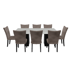 Rectangular Marble Dining Table 3D - Furniture 3D Model