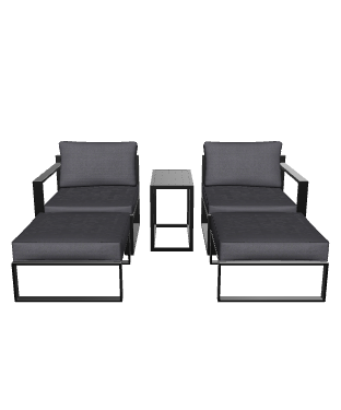 Contemporary Outdoor Lounge Set 3D Model - Furniture 3D Model