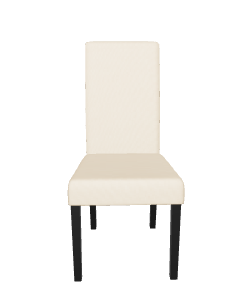 Minimalist Fabric Dining Chair Model - Furniture 3D Model