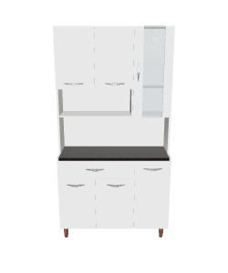 Stylish Modern Kitchen Cabinet 3D Model - Furniture 3D Model