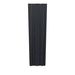 Sleek Black Wood Vertical Panel 3D Model - 3D Model