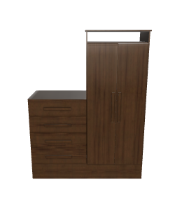 Elegant Wooden Storage Cabinet 3D Model - 3D Model