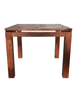 Stylish Wooden Square Dining Table 3D Model - Furniture 3D Model