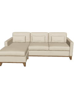 Left Sectional Sofa Lilyrose 3D - 3D Model