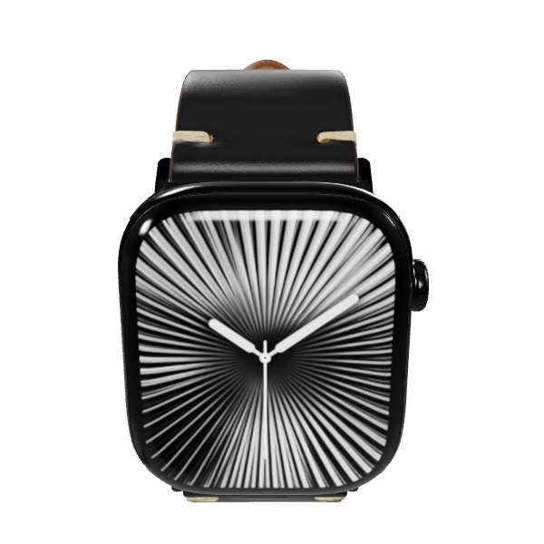 Shell Cordovan Leather Strap Watch 3D - 3D Model