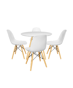 Stylish Modern Dining Table Set 3D Model - Furniture 3D Model