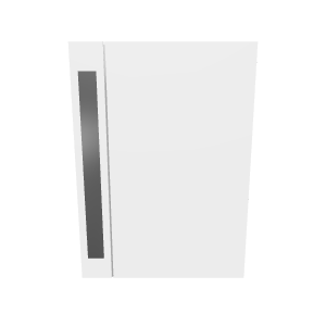 Sleek Minimalist Refrigerator 3D Model - 3D Model