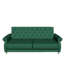 Elegant Green Sofa 3D Model - 3D Model