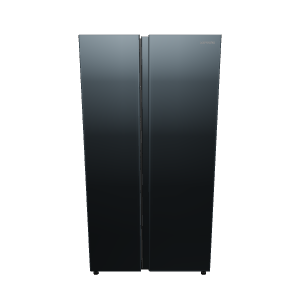 Sleek Double-Door Refrigerator Model - 3D Model
