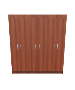 Stylish Wooden Storage Cabinet 3D - 3D Model