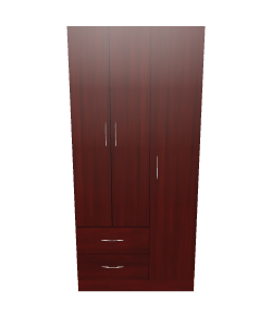 Elegant Wooden Wardrobe 3D Model - 3D Model