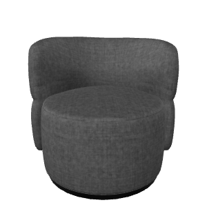 Contemporary Fabric Accent Chair 3D Model - 3D Model