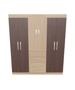 Stylish Wooden Storage Cabinet 3D - 3D Model