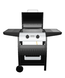 Gas Grill 2 Burners 3D Model - 3D Model