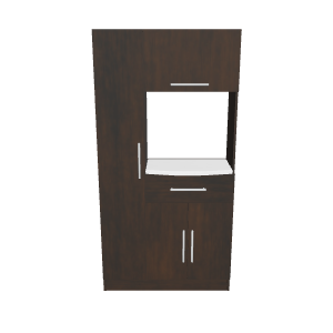 Stylish Wooden Cabinet 3D Model - 3D Model