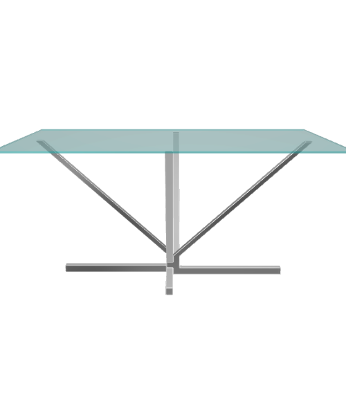 Stylish Modern Glass Table 3D - 3D Model