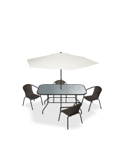 Modern Outdoor Dining Set 3D - Furniture 3D Model