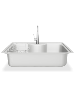Sleek Stainless Steel Kitchen Sink 3D Model - 3D Model