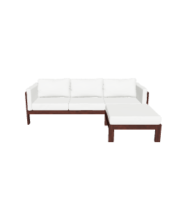 Stylish Outdoor Sectional Sofa 3D Model - Furniture 3D Model