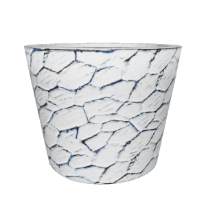 Stylish Textured Ceramic Pot 3D Model - 3D Model