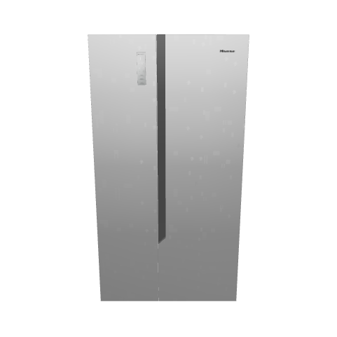 Sleek Stainless Steel Refrigerator 3D - 3D Model