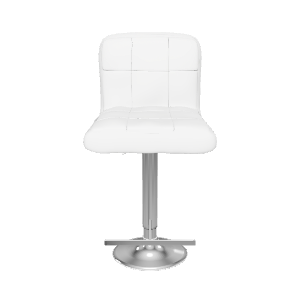 Sleek White Barstool 3D Model - 3D Model