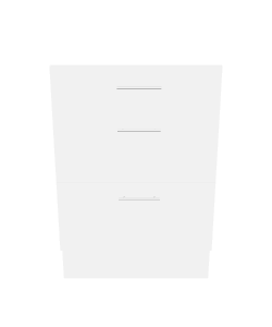 Minimalist 3-Drawer Storage Cabinet 3D Model - Furniture 3D Model