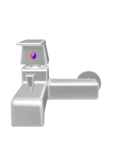 Modern Shower Tub Faucet 3D - Household 3D Model