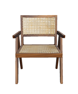 Stylish Wooden Armchair 3D Model - Furniture 3D Model