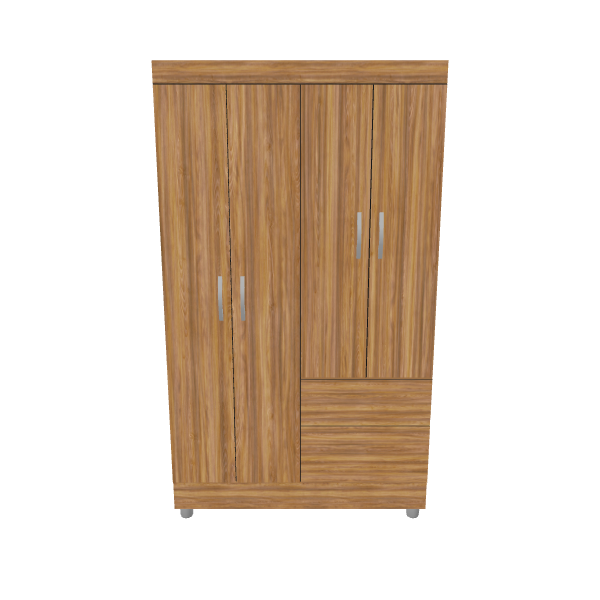 Modern Wooden Closet 3D Model - 3D Model