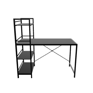 Black Bilbao Desk 3D Model - 3D Model