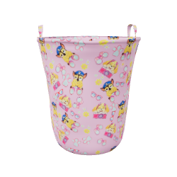 Stylized Pink Kids Storage Bin 3D Model - 3D Model