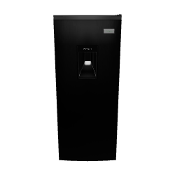 Sleek Black Refrigerator 3D Model - 3D Model