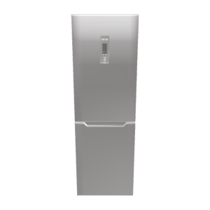 Stylish Stainless Steel Refrigerator 3D Model - 3D Model
