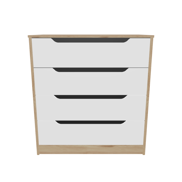Modern 4-Drawer Dresser 3D - 3D Model