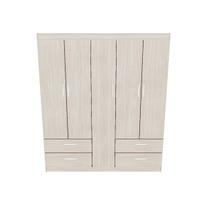 Elegant Vertical Storage Cabinet 3D Model - 3D Model