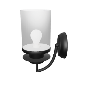 Contemporary Glass Wall Lamp 3D Model - Interior 3D Model
