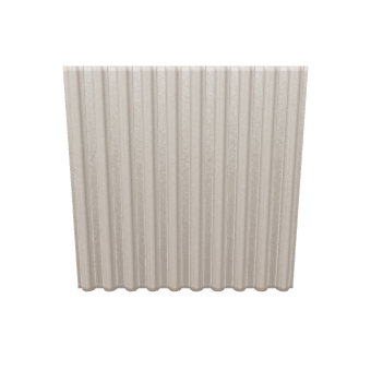 Stylized Corrugated Wall Panel 3D - Architectural 3D Model
