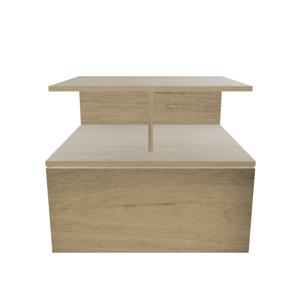 Minimalist Wooden Coffee Table 3D Model - 3D Model